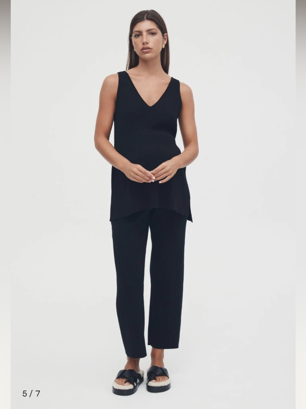 Legoe Heritage Knit Tank & Knit Pant Set | Size XXS